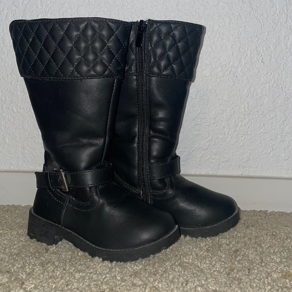 Long Black Toddler Boots 👢